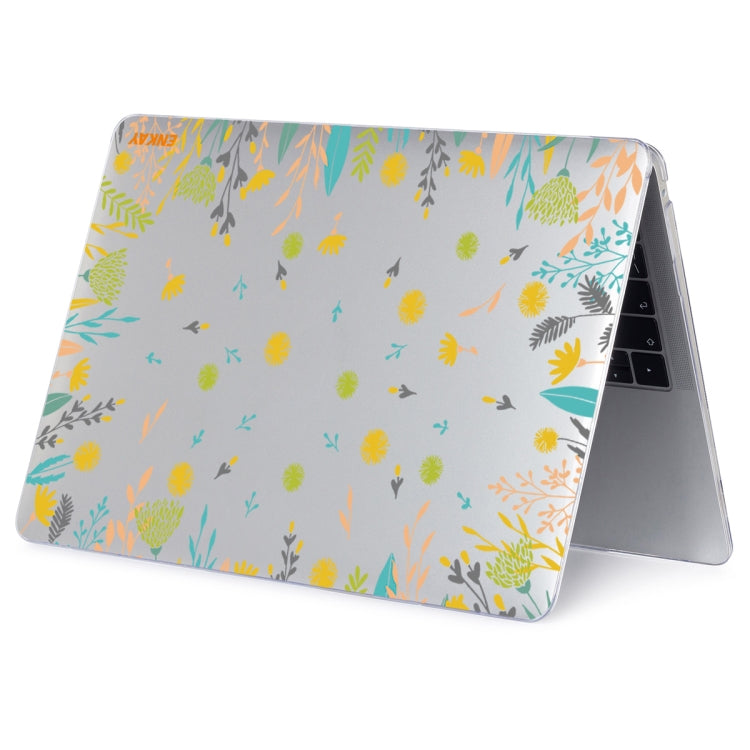 ENKAY Flower Series Pattern Laotop Protective Crystal Case For MacBook Pro 15.4 inch A1707 / A1990(Dandelion) - free shipping - PMC TechLife - Order now!