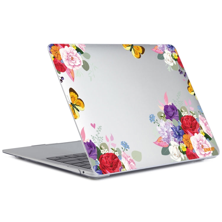 ENKAY Flower Series Pattern Laotop Protective Crystal Case for MacBook Pro 16 inch A2141(Rose) - free shipping - PMC TechLife - Order now!