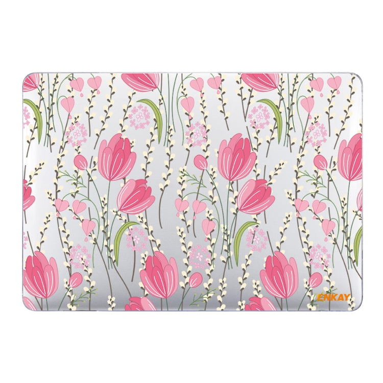 ENKAY Flower Series Pattern Laotop Protective Crystal Case for MacBook Pro 16 inch A2141(Tulips) - free shipping - PMC TechLife - Order now!