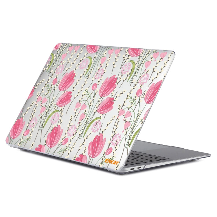 ENKAY Flower Series Pattern Laotop Protective Crystal Case for MacBook Pro 16 inch A2141(Tulips) - free shipping - PMC TechLife - Order now!