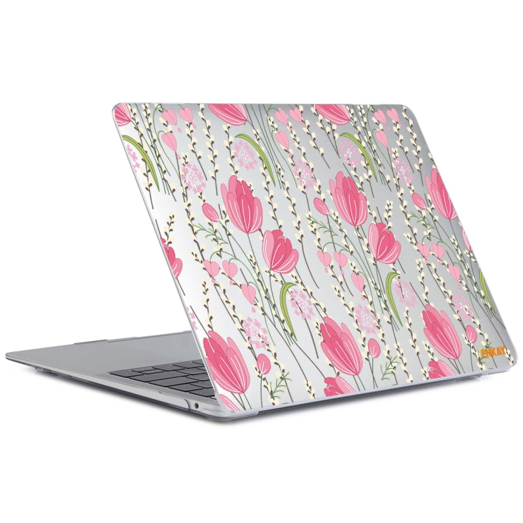 ENKAY Flower Series Pattern Laotop Protective Crystal Case for MacBook Pro 16 inch A2141(Tulips) - free shipping - PMC TechLife - Order now!