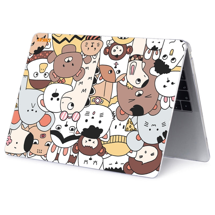 ENKAY Animal Series Pattern Laotop Protective Crystal Case For MacBook Pro 13.3 inch A1706 / A1708 / A1989 / A2159(Animals No.1) - MacBook Pro Cases by ENKAY | Online Shopping South Africa | PMC Jewellery