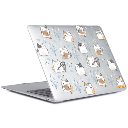 ENKAY Animal Series Pattern Laotop Protective Crystal Case For MacBook Pro 13.3 inch A1706 / A1708 / A1989 / A2159(Cute Cat) - MacBook Pro Cases by ENKAY | Online Shopping South Africa | PMC Jewellery