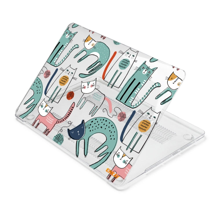 ENKAY Animal Series Pattern Laotop Protective Crystal Case For MacBook Pro 15.4 inch A1707 / A1990(Thin Cat) - free shipping - PMC TechLife - Order now!