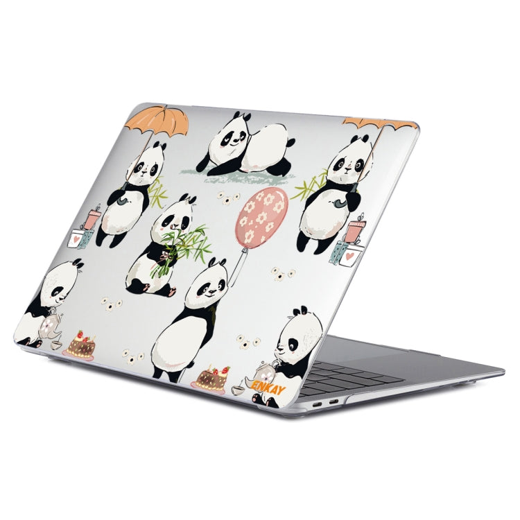 ENKAY Animal Series Pattern Laotop Protective Crystal Case For MacBook Pro 15.4 inch A1707 / A1990(Panda) - MacBook Pro Cases by ENKAY | Online Shopping South Africa | PMC TechLife | Buy Now Pay Later Mobicred
