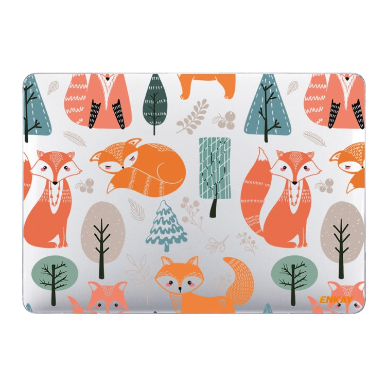 ENKAY Animal Series Pattern Laotop Protective Crystal Case For MacBook Pro 16 inch A2141(Fox) - MacBook Pro Cases by ENKAY | Online Shopping South Africa | PMC TechLife | Buy Now Pay Later Mobicred