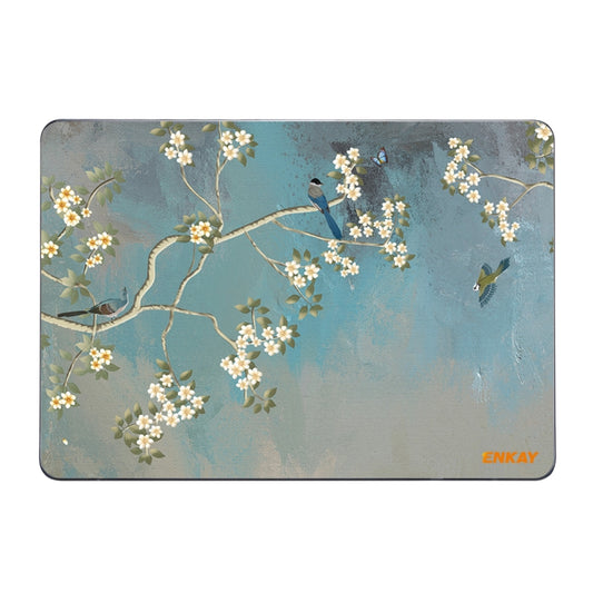 ENKAY Vintage Pattern Series Laotop Protective Crystal Case For MacBook Air 13.3 inch A1932 / A2179 / A2337(Magnolia) - MacBook Air Cases by ENKAY | Online Shopping South Africa | PMC Jewellery