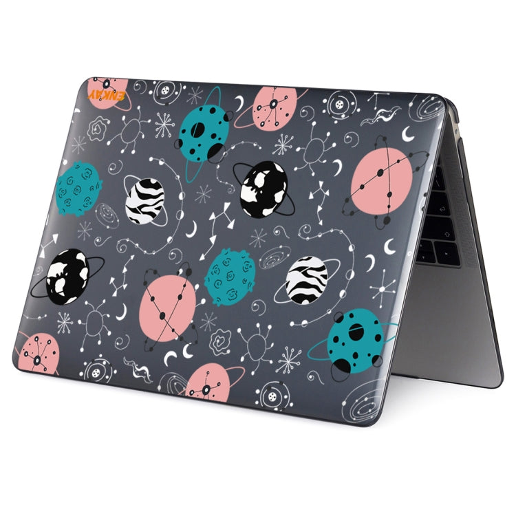 ENKAY Star Series Pattern Laotop Protective Crystal Case For MacBook Pro 13.3 inch A1706 / A1708 / A1989 / A2159(Geometric Planet) - MacBook Pro Cases by ENKAY | Online Shopping South Africa | PMC Jewellery