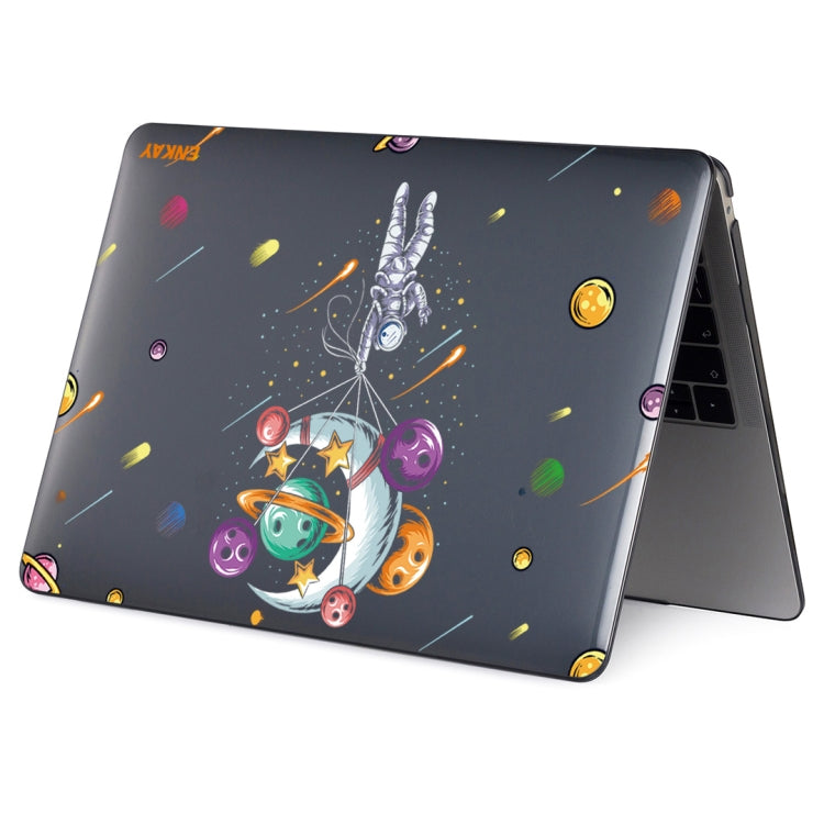 For MacBook Air 13.3 inch A1932 / A2179 / A2337 ENKAY Star Series Pattern Laotop Protective Crystal Case(Balloon Astronaut) - MacBook Air Cases by ENKAY | Online Shopping South Africa | PMC Jewellery