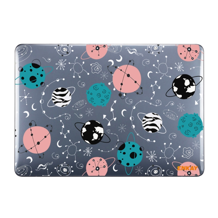 ENKAY Star Series Pattern Laotop Protective Crystal Case For MacBook Pro 14.2 inch A2442 (2021)(Geometric Planet) - MacBook Pro Cases by ENKAY | Online Shopping South Africa | PMC TechLife
