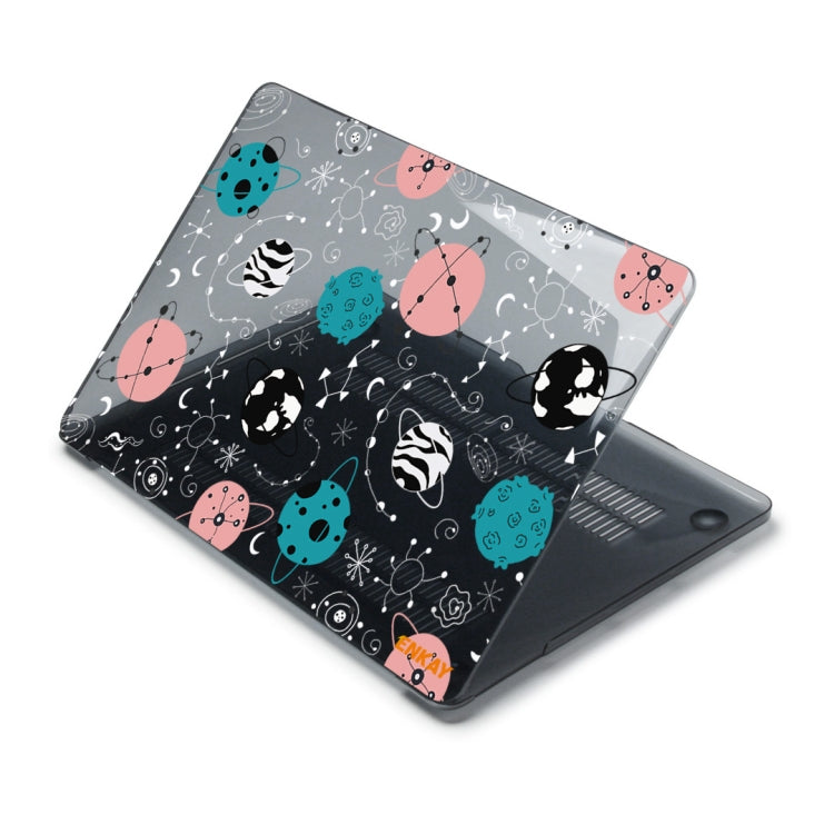 ENKAY Star Series Pattern Laotop Protective Crystal Case For MacBook Pro 14.2 inch A2442 (2021)(Geometric Planet) - MacBook Pro Cases by ENKAY | Online Shopping South Africa | PMC TechLife