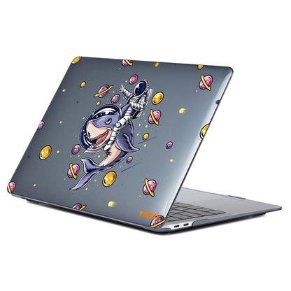 ENKAY Star Series Pattern Laotop Protective Crystal Case For MacBook Pro 15.4 inch A1707 / A1990(Shark Astronaut) - MacBook Pro Cases by ENKAY | Online Shopping South Africa | PMC Jewellery