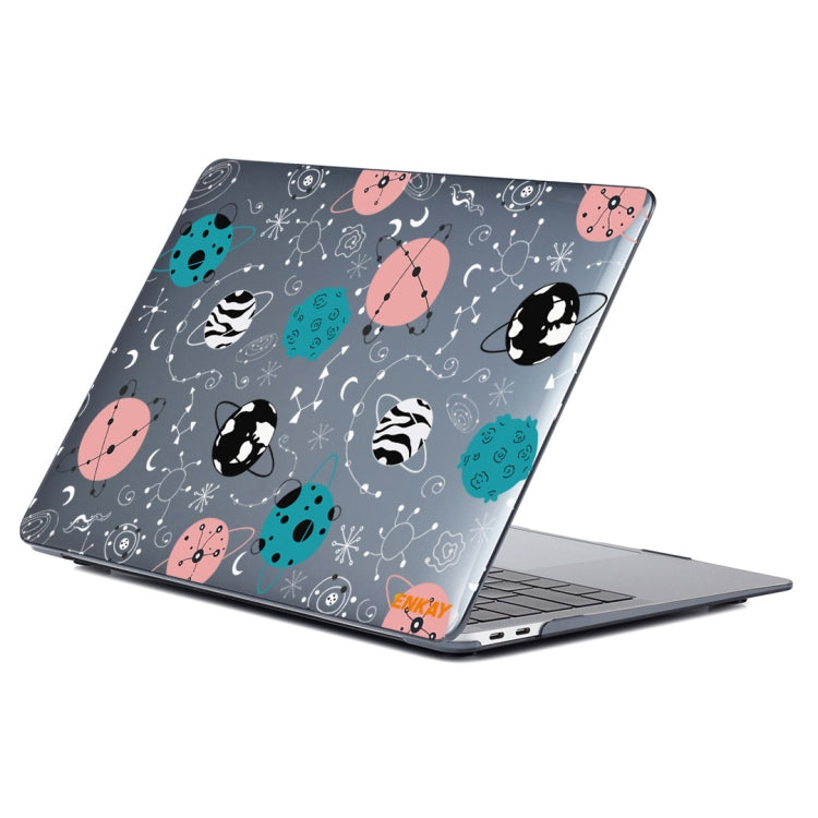 ENKAY Star Series Pattern Laotop Protective Crystal Case For MacBook Pro 16 inch A2141(Geometric Planet) - MacBook Pro Cases by ENKAY | Online Shopping South Africa | PMC TechLife | Buy Now Pay Later Mobicred