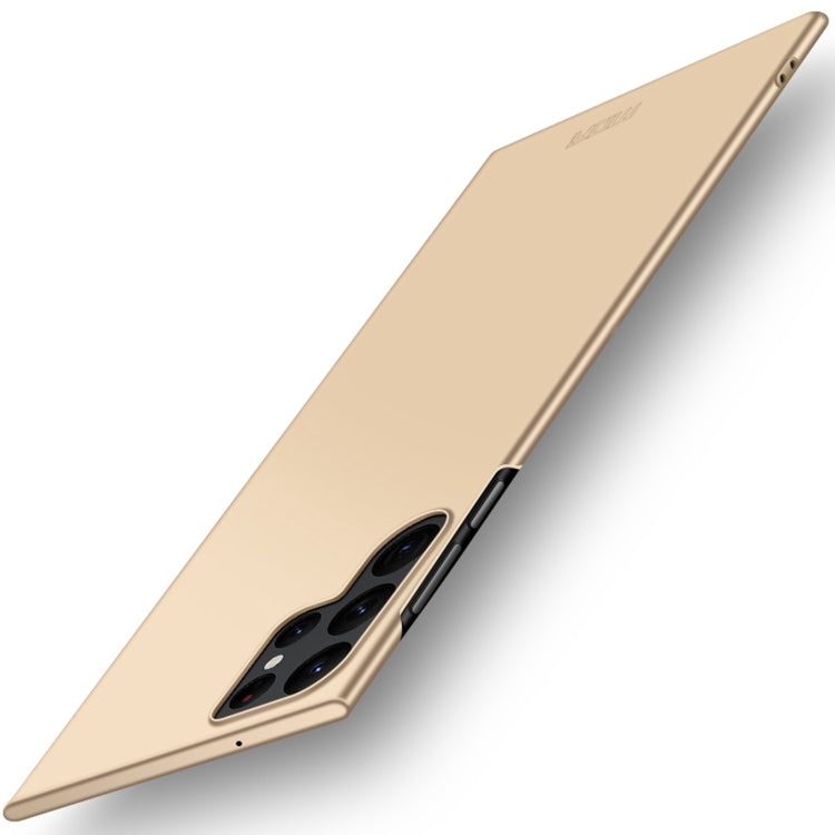 For Samsung Galaxy S22 Ultra 5G MOFI Frosted PC Ultra-thin Hard Case(Gold) - free shipping - PMC TechLife - Order now!