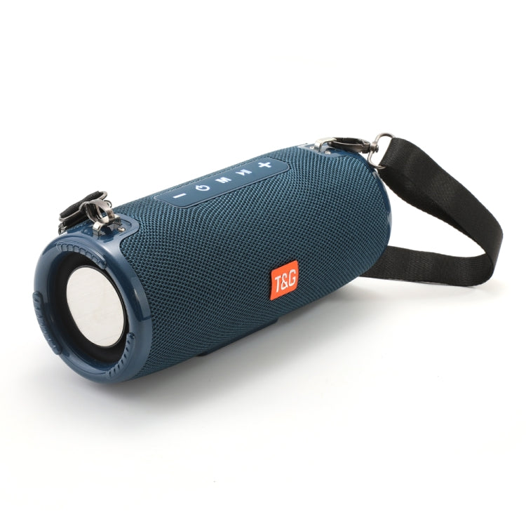 T&G TG324 High Power Waterproof Portable Bluetooth Speaker Support FM / TF Card(Blue) - Desktop Speaker by T&G | Online Shopping South Africa | PMC Jewellery