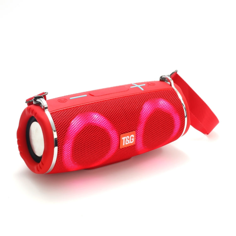 T&G TG642 RGB Light Waterproof  Portable Bluetooth Speaker Support FM / TF Card(Red) - free shipping - PMC TechLife - Order now!
