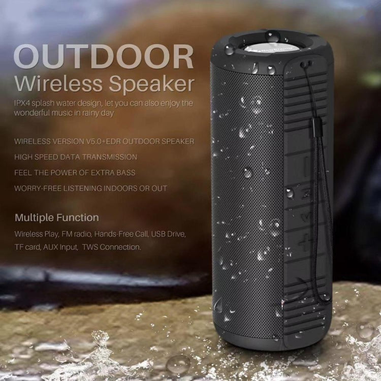 NewRixing NR9019 TWS Portable Stereo Bluetooth Speaker Support TF Card / FM(Green) - Desktop Speaker by NewRixing | Online Shopping South Africa | PMC TechLife | Buy Now Pay Later Mobicred