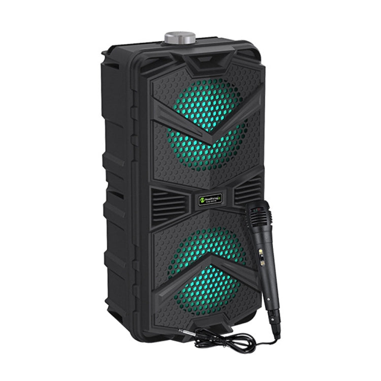 NewRixing NRG5501B Outdoor Portable Karaoke Wireless Speaker 16W Audio Amplifier with Mic - Desktop Speaker by NewRixing | Online Shopping South Africa | PMC TechLife | Buy Now Pay Later Mobicred
