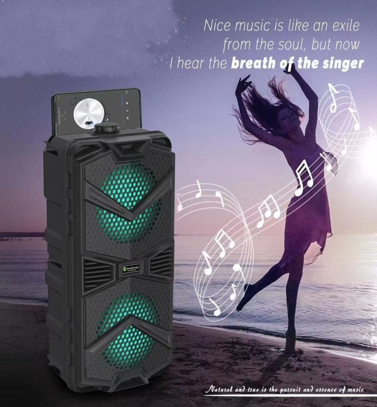 NewRixing NRG5501B Outdoor Portable Karaoke Wireless Speaker 16W Audio Amplifier with Mic - Desktop Speaker by NewRixing | Online Shopping South Africa | PMC TechLife | Buy Now Pay Later Mobicred