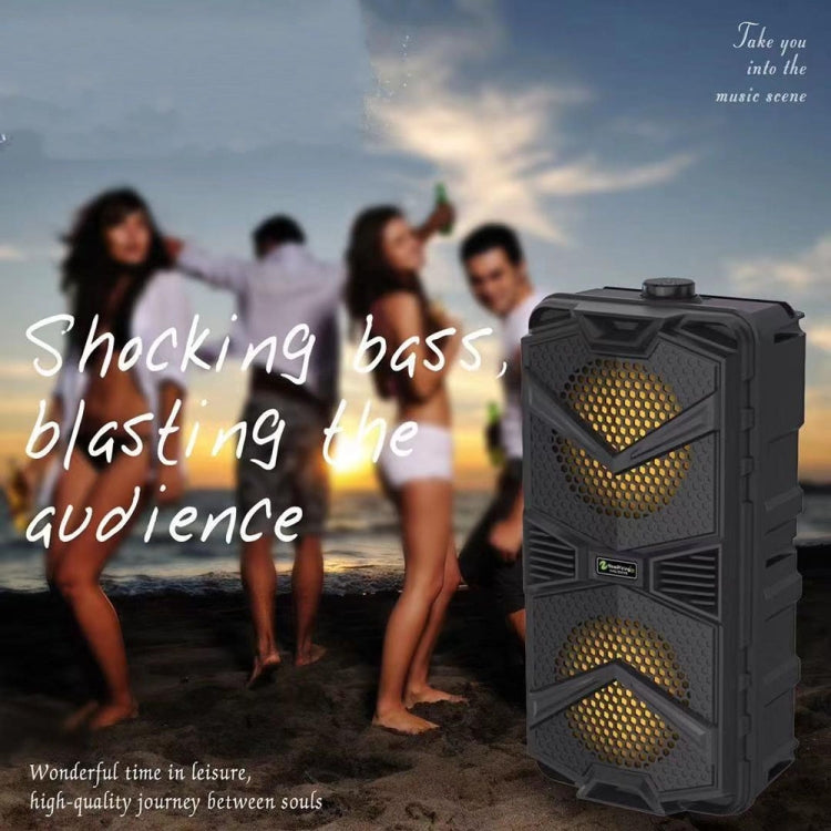 NewRixing NRG5501B Outdoor Portable Karaoke Wireless Speaker 16W Audio Amplifier with Mic - Desktop Speaker by NewRixing | Online Shopping South Africa | PMC TechLife | Buy Now Pay Later Mobicred