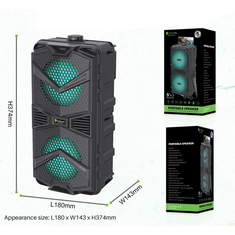 NewRixing NRG5501B Outdoor Portable Karaoke Wireless Speaker 16W Audio Amplifier No Mic - free shipping - PMC TechLife - Order now!