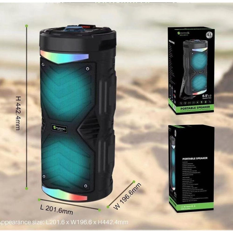 NewRixing NRG6601A Outdoor Portable Karaoke Wireless Speaker 20W Audio Amplifier With Mic(C) - free shipping - PMC TechLife - Order now!
