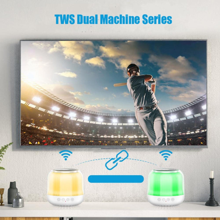 JY12 Full-screen RGB LED Breather Light Wireless Bluetooth Speaker(Black) - Mini Speaker by PMC TechLife | Online Shopping South Africa | PMC TechLife