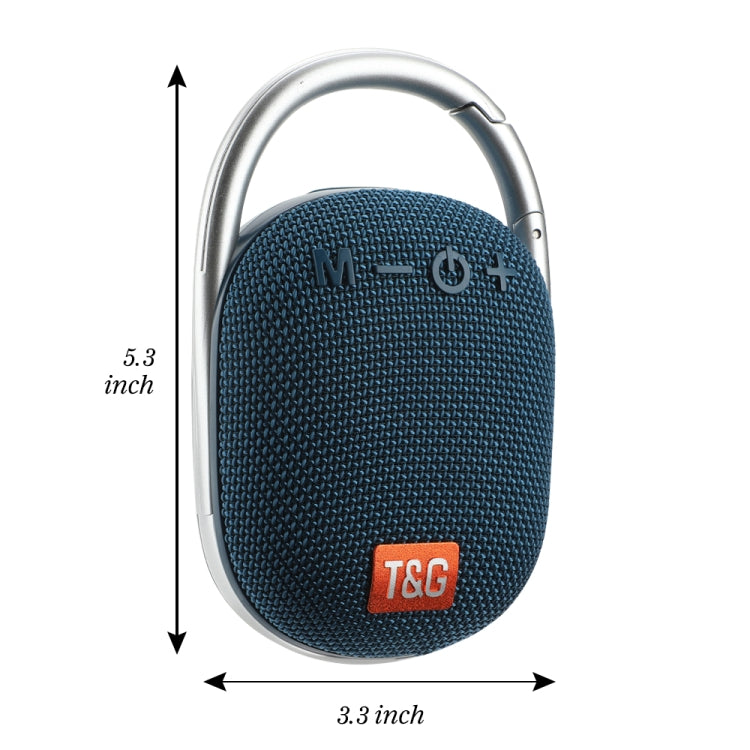 T&G TG321 TWS Portable Wireless Outdoor Mini Speaker with LED Light(Blue) - Mini Speaker by T&G | Online Shopping South Africa | PMC TechLife | Buy Now Pay Later Mobicred