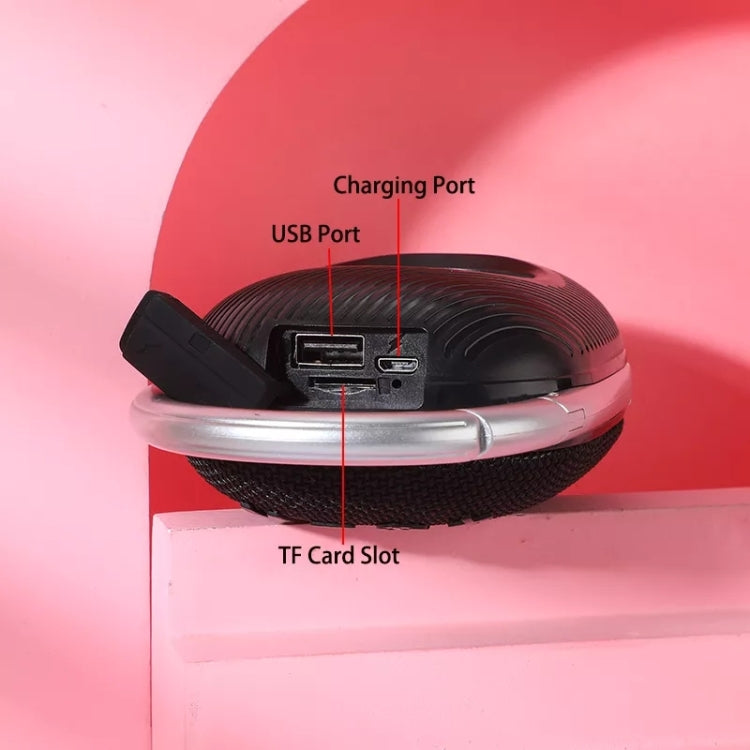 T&G TG321 TWS Portable Wireless Outdoor Mini Speaker with LED Light(Gray) - Mini Speaker by T&G | Online Shopping South Africa | PMC TechLife | Buy Now Pay Later Mobicred