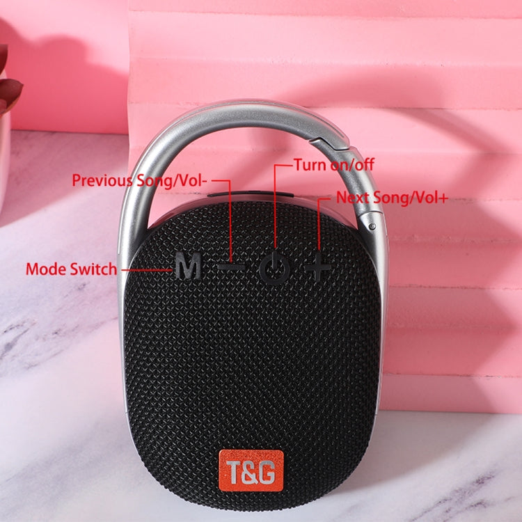 T&G TG321 TWS Portable Wireless Outdoor Mini Speaker with LED Light(Gray) - Mini Speaker by T&G | Online Shopping South Africa | PMC TechLife | Buy Now Pay Later Mobicred