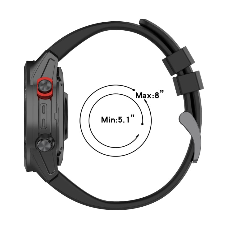 Compatible with Garmin Fenix 7S Solar 20mm Silicone Solid Color Watch Band(Dark Blue) - free shipping - PMC TechLife - Order now!