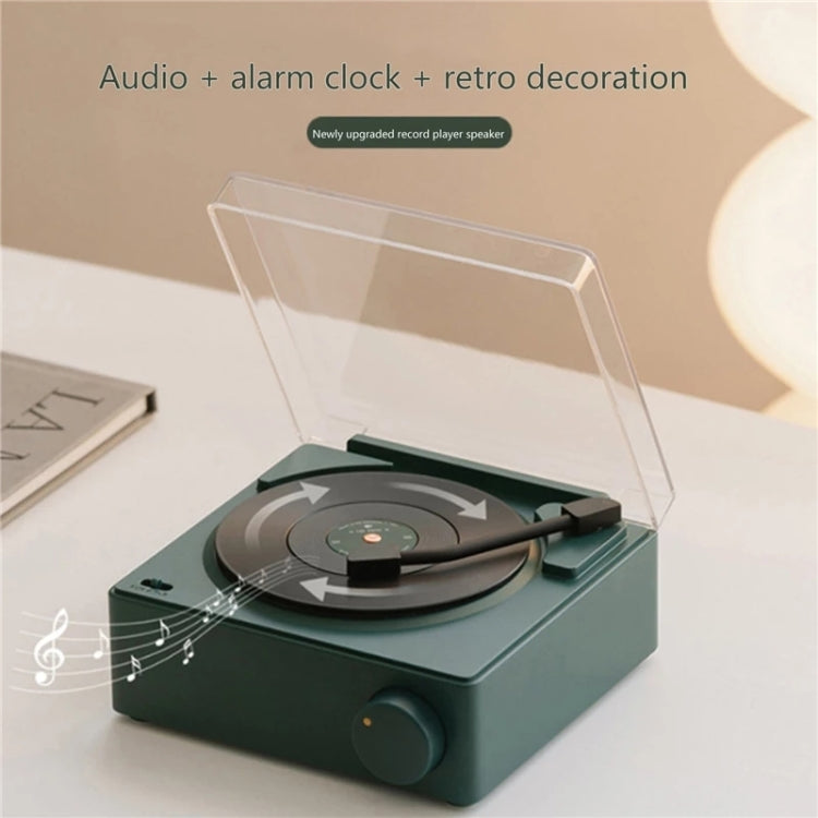 Duosi X11 Vinyl Atomic Retro Bluetooth Speaker Desktop Creative Alarm Clock(Yellow) - free shipping - PMC TechLife - Order now!
