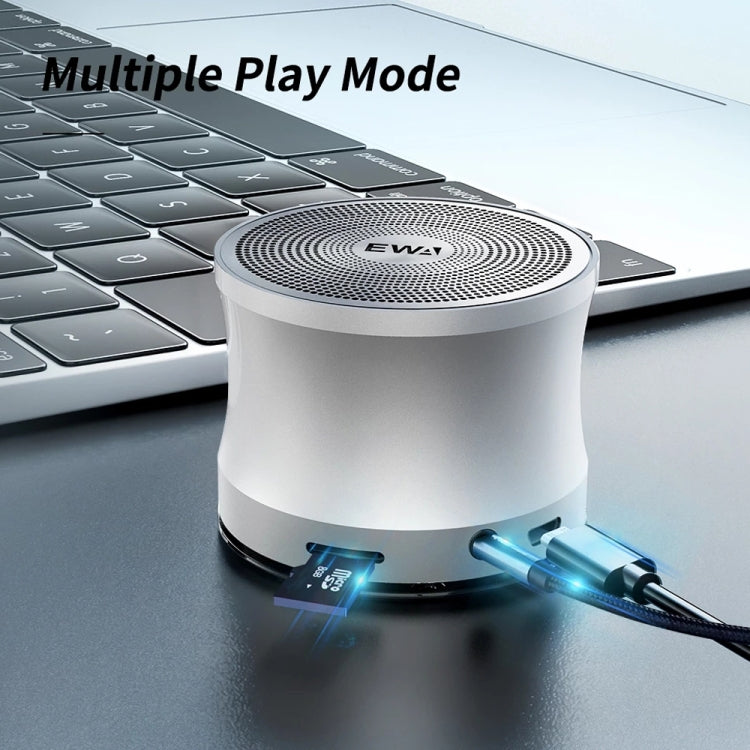 EWA A109+ TWS Stereo Portable Metal Bluetooth Speaker(Blue) - Mini Speaker by EWA | Online Shopping South Africa | PMC Jewellery