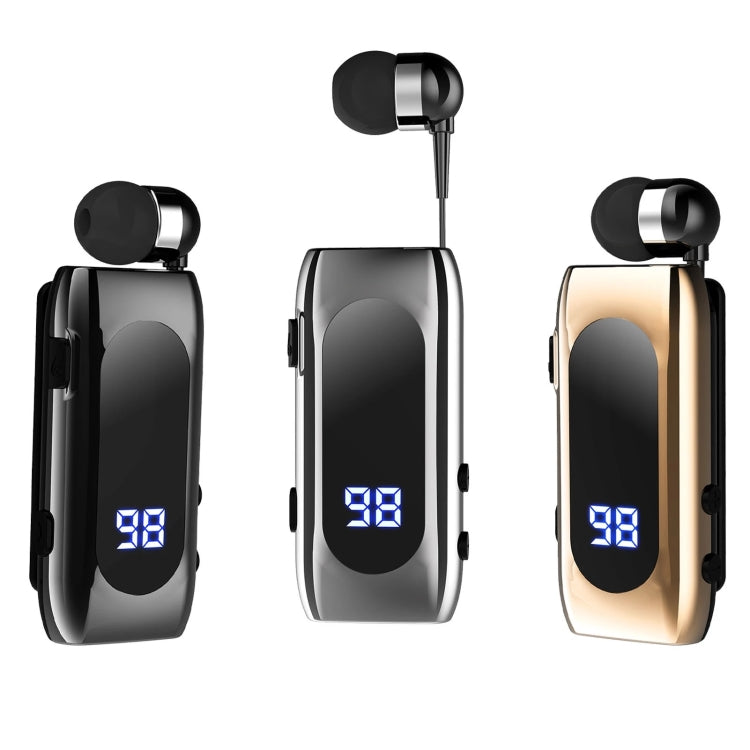 K55 Retractable Cable BT5.2 Smart In-ear Single Sports Earphone(Black) - Sport Earphone by PMC TechLife | Online Shopping South Africa | PMC TechLife