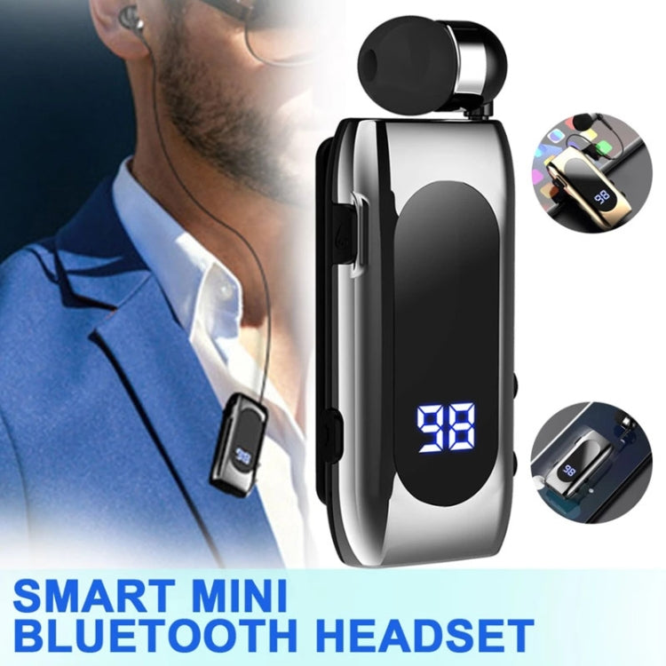 K55 Retractable Cable BT5.2 Smart In-ear Single Sports Earphone(Black) - Sport Earphone by PMC TechLife | Online Shopping South Africa | PMC TechLife