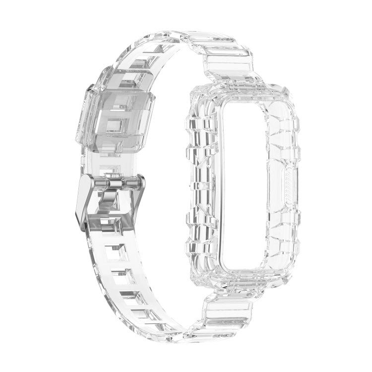 For Huawei Band 6 One-Piece Transparent Silicone Watch Band(Transparent) - Watch Bands by PMC TechLife | Online Shopping South Africa | PMC TechLife | Buy Now Pay Later Mobicred