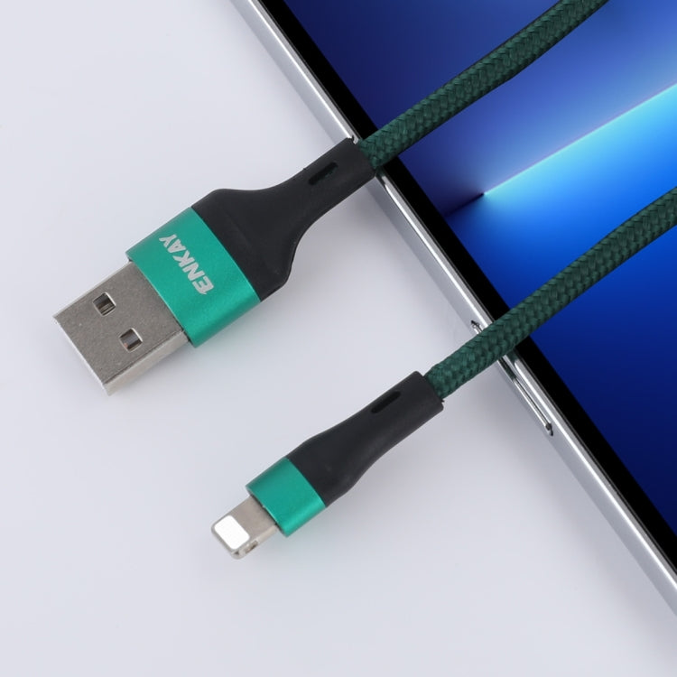 ENKAY ENK-CB118 1m USB 3.0 to 8 Pin 3A Fast Charging Sync Data Cable(Orange) - Normal Style Cable by ENKAY | Online Shopping South Africa | PMC TechLife | Buy Now Pay Later Mobicred