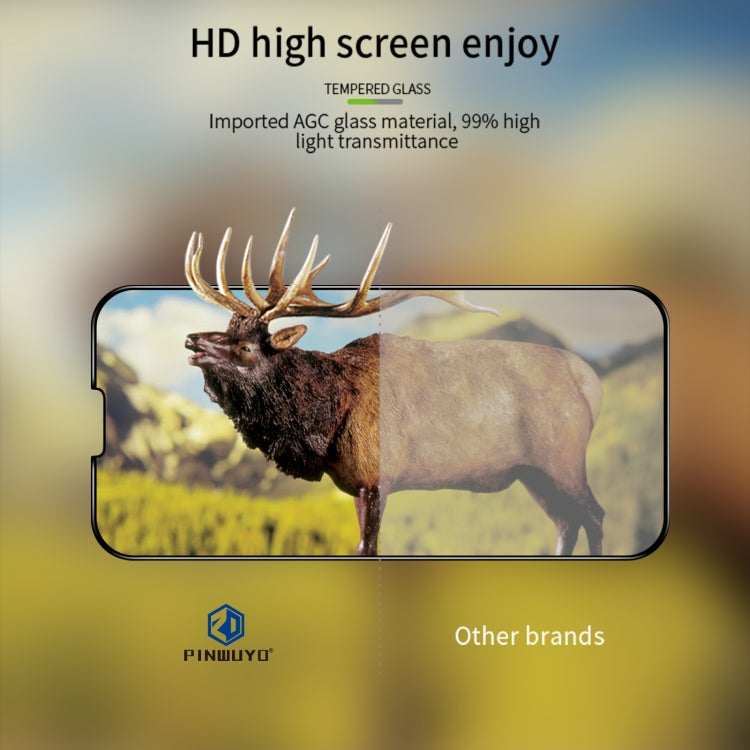 For iPhone 14 PINWUYO 9H 3D Curved Full Explosion-proof Tempered Glass Film - iPhone 14 Tempered Glass by PINWUYO | Online Shopping South Africa | PMC TechLife | Buy Now Pay Later Mobicred