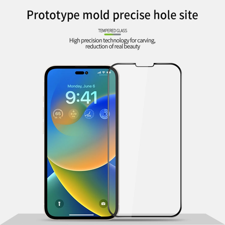 For iPhone 14 Plus PINWUYO 9H 3D Curved Full Explosion-proof Tempered Glass Film - iPhone 14 Plus Tempered Glass by PINWUYO | Online Shopping South Africa | PMC TechLife | Buy Now Pay Later Mobicred