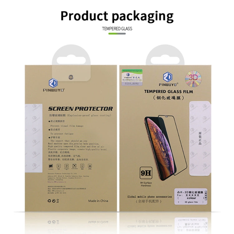 For iPhone 14 Pro PINWUYO 9H 3D Curved Full Explosion-proof Tempered Glass Film - iPhone 14 Pro Tempered Glass by PINWUYO | Online Shopping South Africa | PMC TechLife | Buy Now Pay Later Mobicred