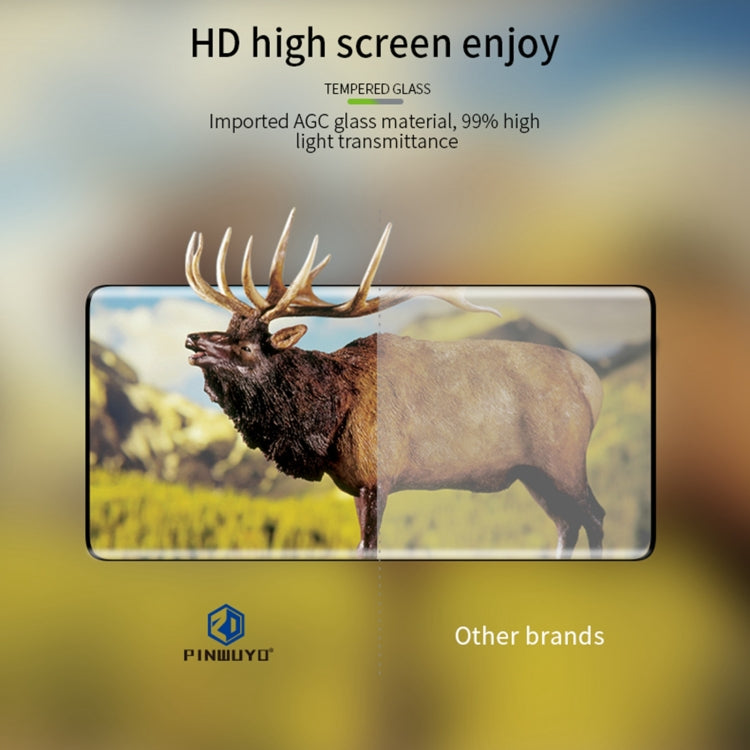 For Honor 70 PINWUYO 9H 3D Hot Bending Tempered Glass Film(Black) - Honor Tempered Glass by PINWUYO | Online Shopping South Africa | PMC TechLife | Buy Now Pay Later Mobicred