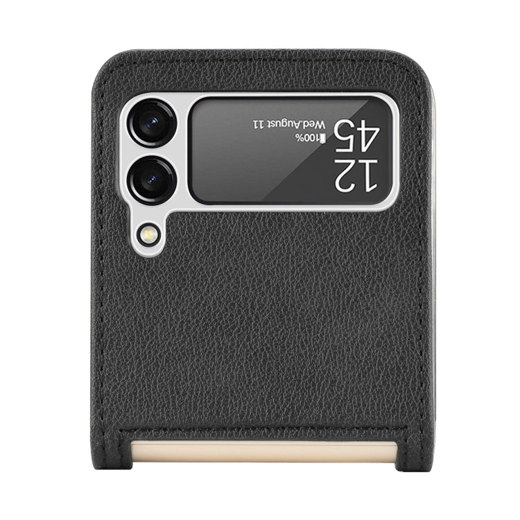 For Samsung Galaxy Z Flip 4 5G Folding Litchi Texture Card Wallet Phone Case(Black) - free shipping - PMC TechLife - Order now!