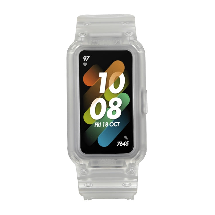 For Huawei Band 6 / 7 / Honor Band 6 JSM Integrated TPU Adjustable Elastic Watch Band (Translucent) - Watch Bands by PMC TechLife | Online Shopping South Africa | PMC TechLife | Buy Now Pay Later Mobicred