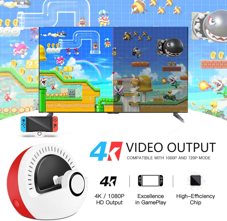 Multifunctional HDMI Charging Base Accessories For Nintendo Switch - Holder by PMC TechLife | Online Shopping South Africa | PMC TechLife
