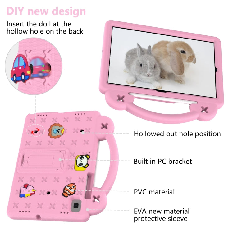 For Samsung Galaxy Tab S6 Lite 10.4 2020/2022 Handle Kickstand Children EVA Shockproof Tablet Case(Pink) - free shipping - PMC TechLife - Order now!
