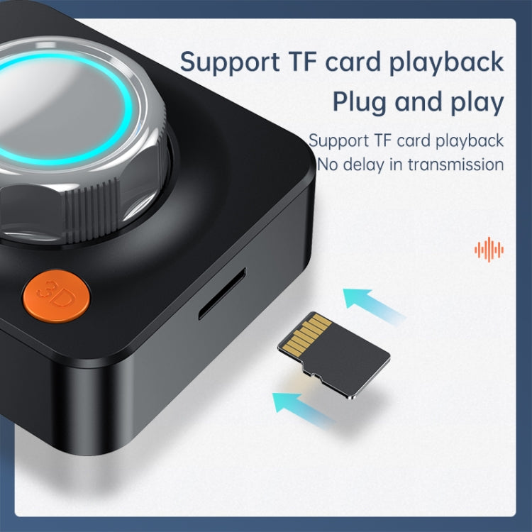 C39HD Bluetooth 5.1 Audio Receiver AUX Coaxial Fiber Output Supports TF Playback - Audio Receiver Transmitter by PMC TechLife | Online Shopping South Africa | PMC TechLife
