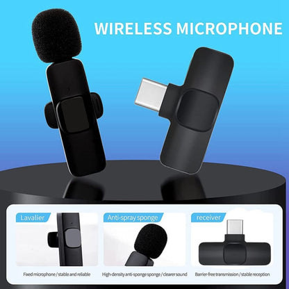 Wireless Lapel Microphones For Android Type C Device - Lavalier Microphone,Suitable For The YouTube | Facebook | Live Streaming | Interview Video | Tiktok - Microphone by PMC Jewellery | Online Shopping South Africa | PMC Jewellery