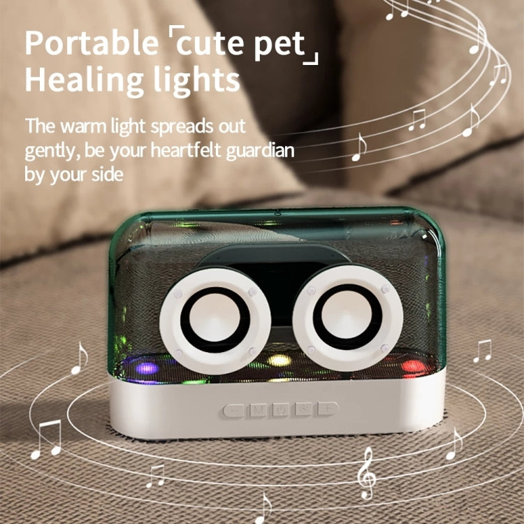 K9 Transparent RGB Portable Wireless Bluetooth Speaker Support AUX FM TF Card(White) - Desktop Speaker by PMC TechLife | Online Shopping South Africa | PMC TechLife