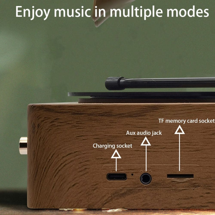 T15 Vinyl Atomic Bluetooth Retro Wireless Audio Desktop Speaker - Desktop Speaker by PMC TechLife | Online Shopping South Africa | PMC TechLife