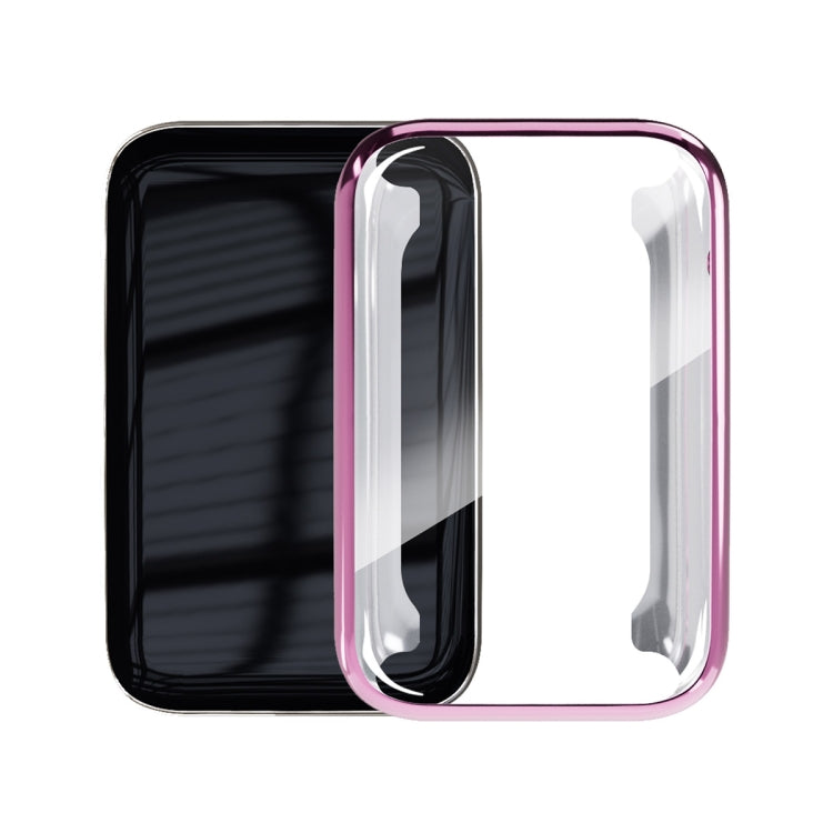 For Xiaomi Mi Band 7 Pro ENKAY Hat-Prince Full Coverage Electroplated TPU Screen Protection Case(Pink) - Watch Cases by ENKAY | Online Shopping South Africa | PMC TechLife | Buy Now Pay Later Mobicred